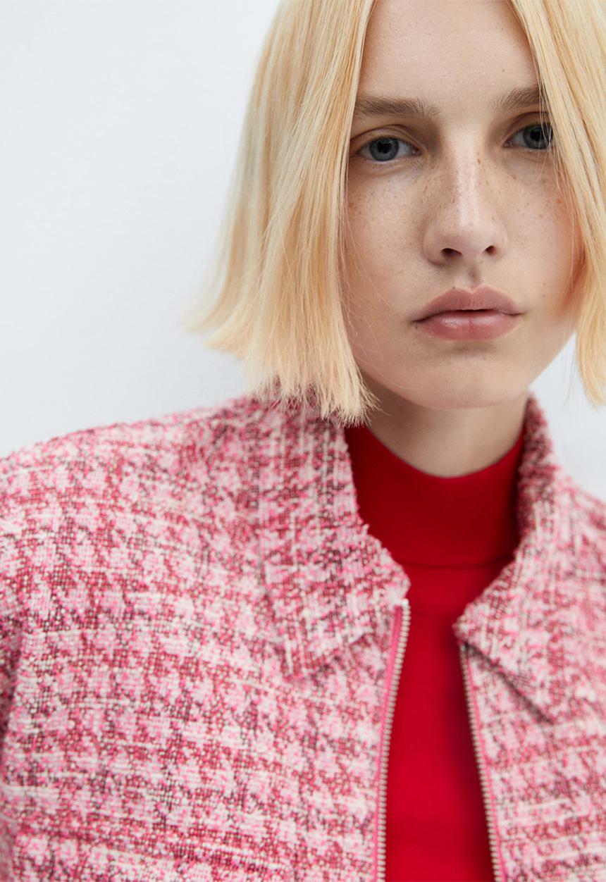 MANGO - Jacket Clara - Pink