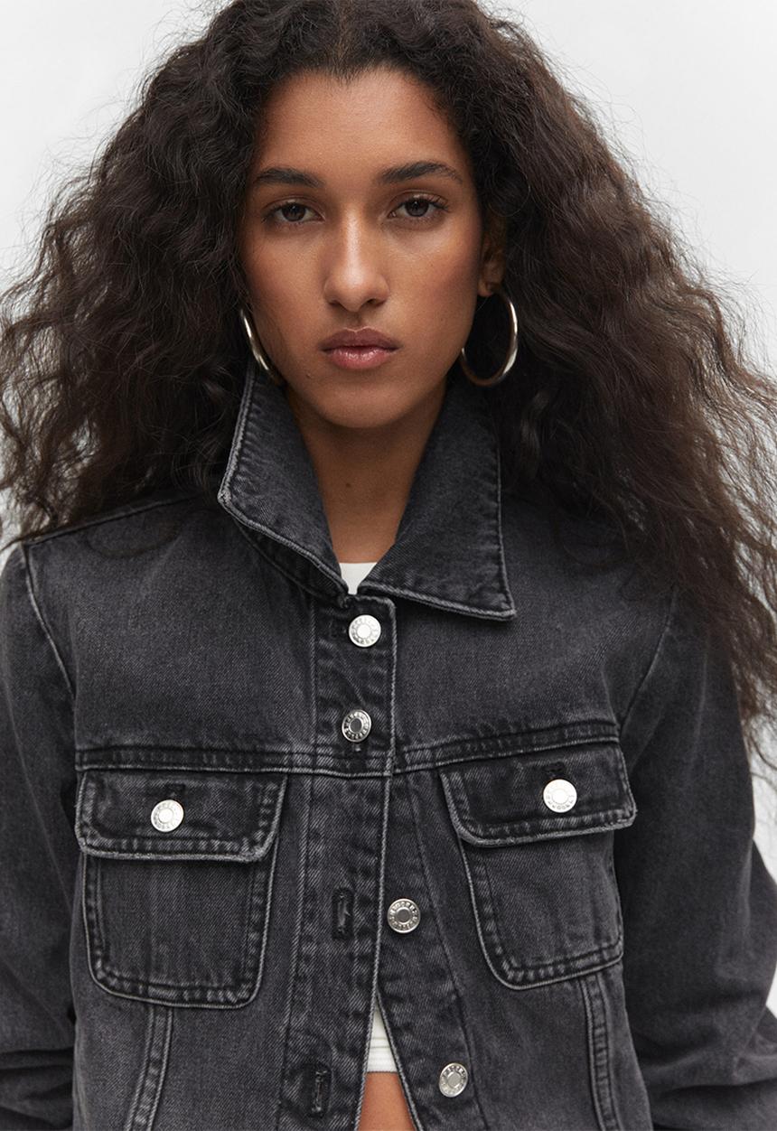 MANGO - Jacket Cleo - Open Gray