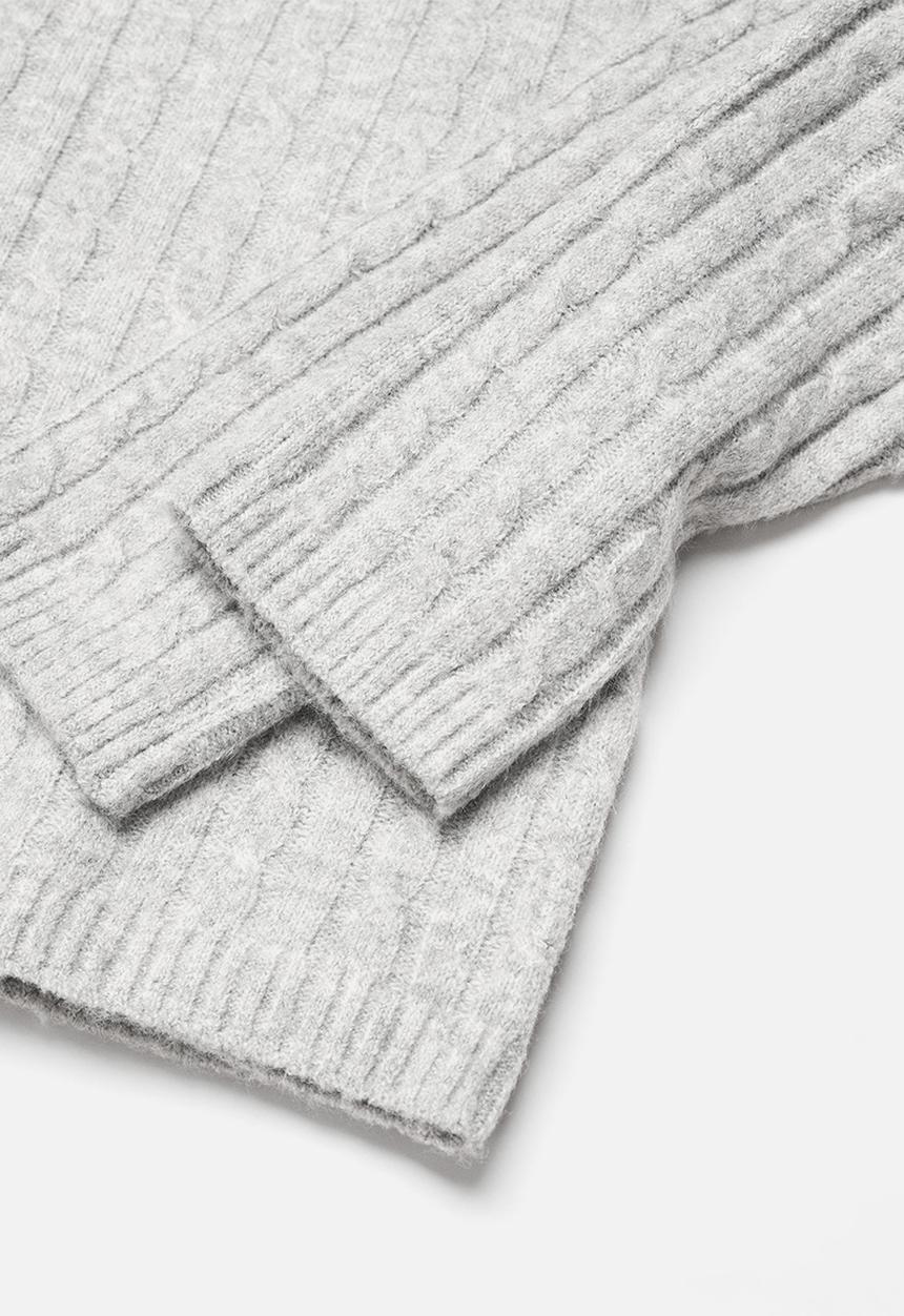 MANGO - Sweater Jaime - Light Pastel Grey