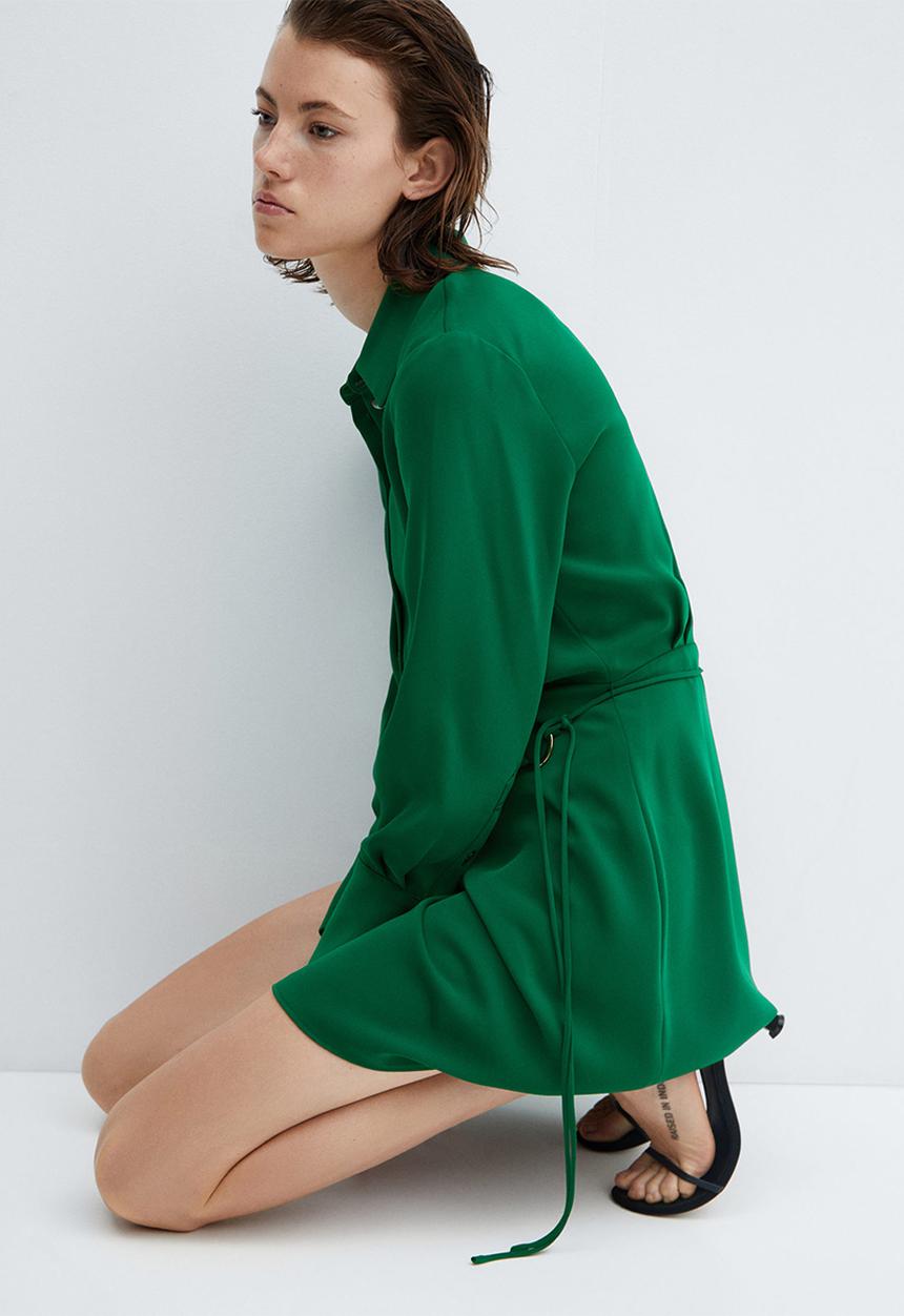 MANGO - Dress Bela - Green