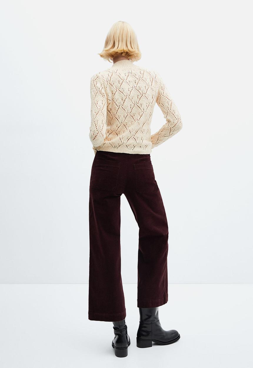 MANGO - Sweater Piqui - Light Beige