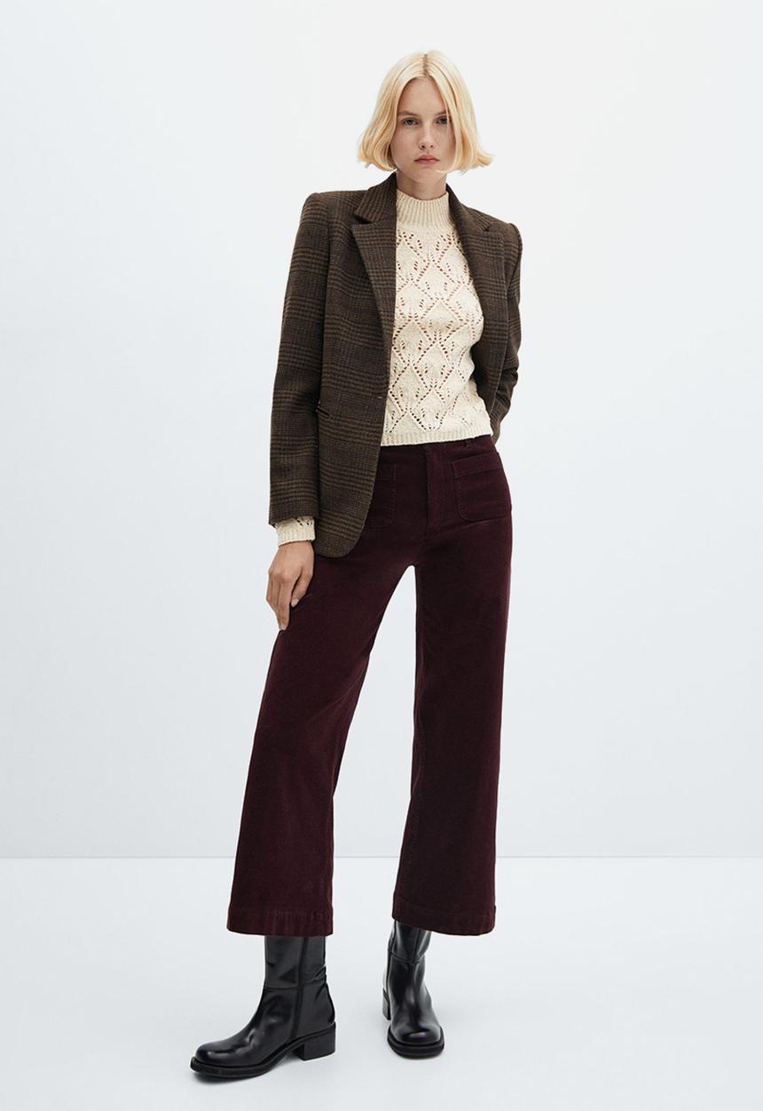 MANGO - Sweater Piqui - Light Beige