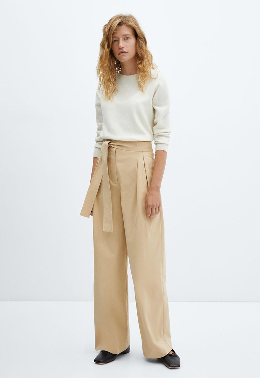MANGO - Trousers jhonny - light beige