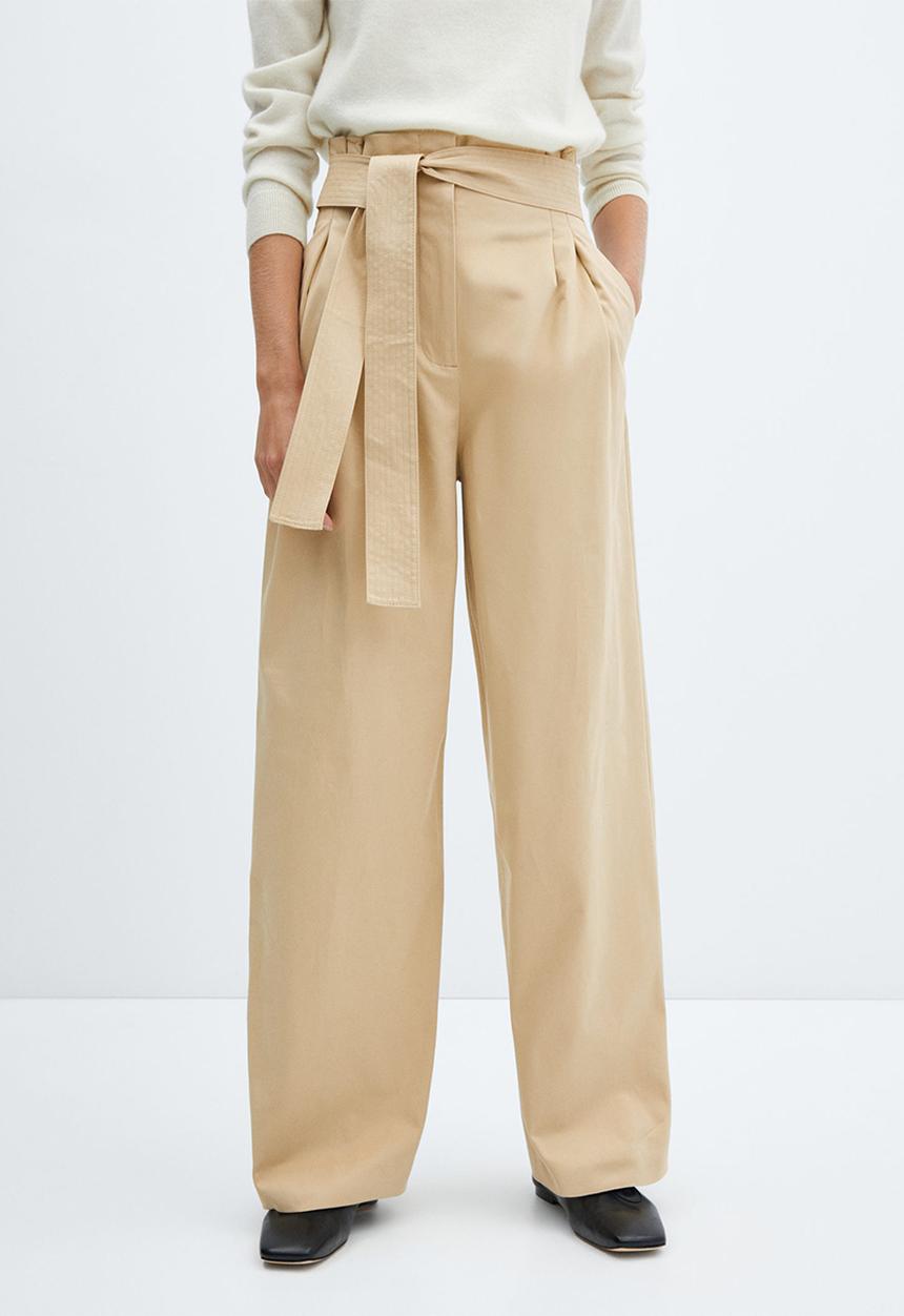 MANGO - Trousers jhonny - light beige