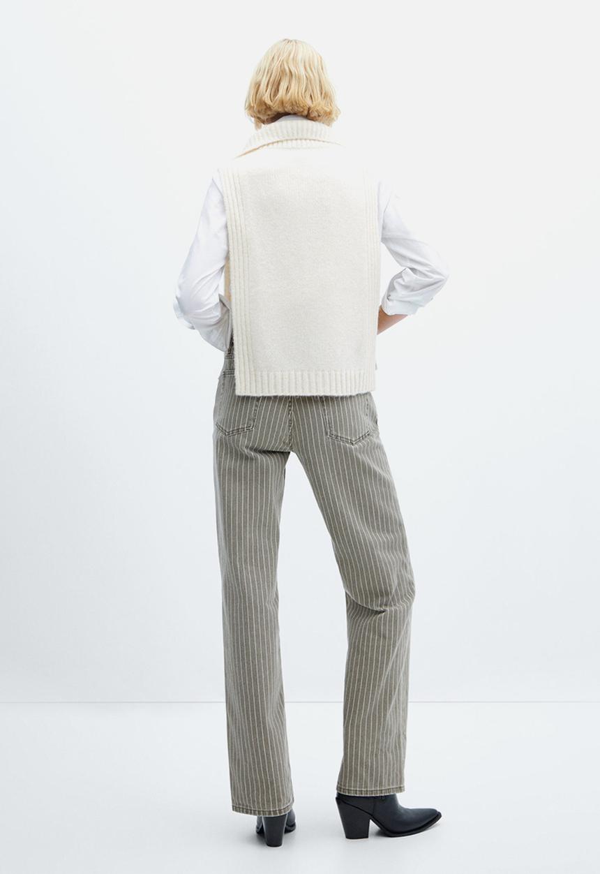 MANGO - Waistcoat babero - light/pastel yellow