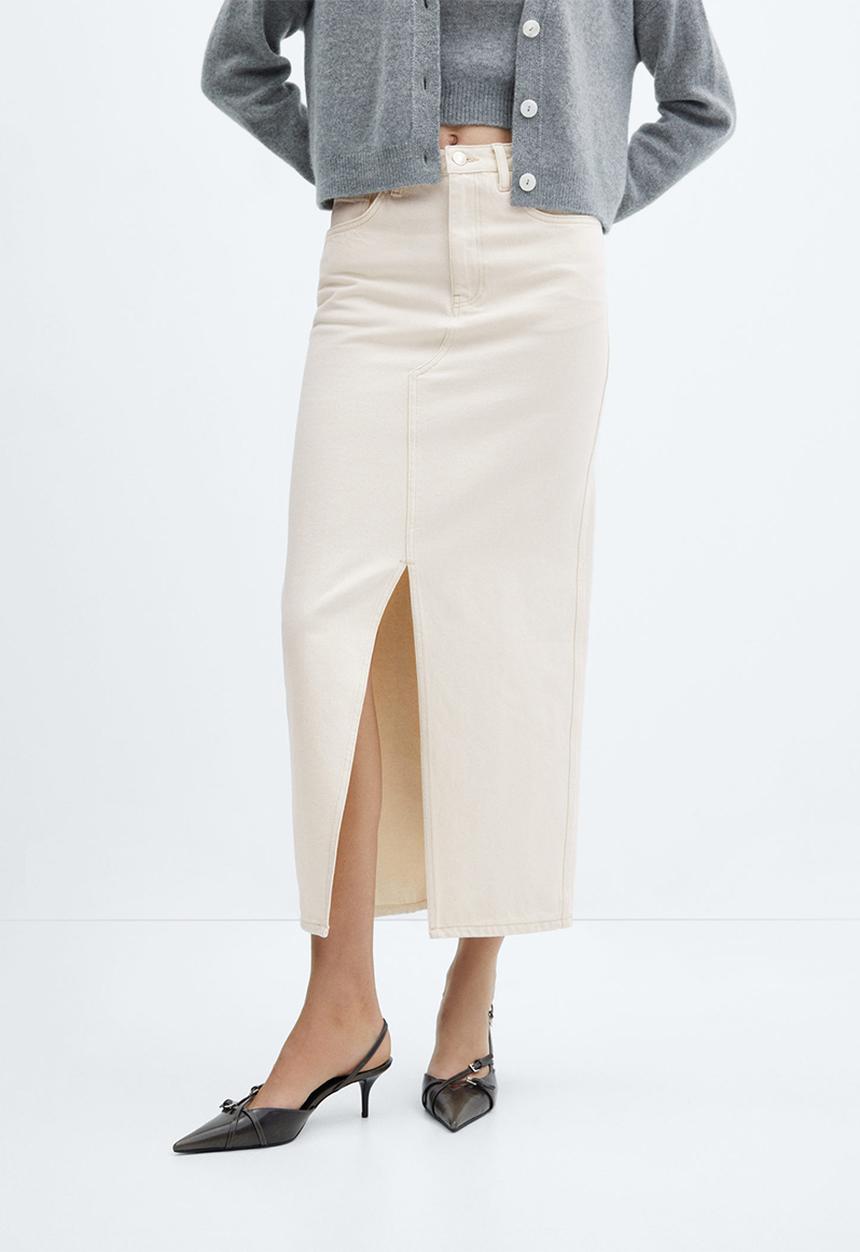 MANGO - Skirt matilda - light beige