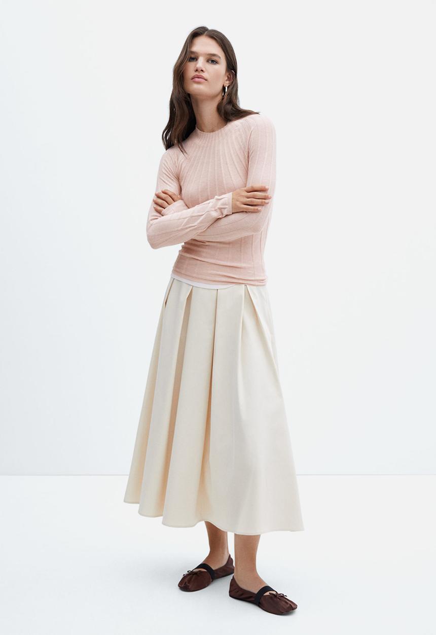 MANGO - Sweater flurry - light/pastel Pink
