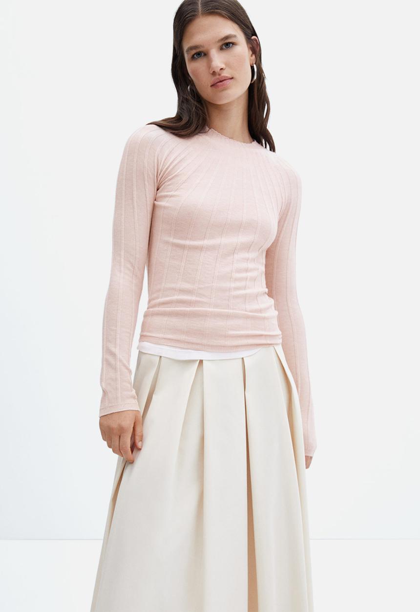 MANGO - Sweater flurry - light/pastel Pink