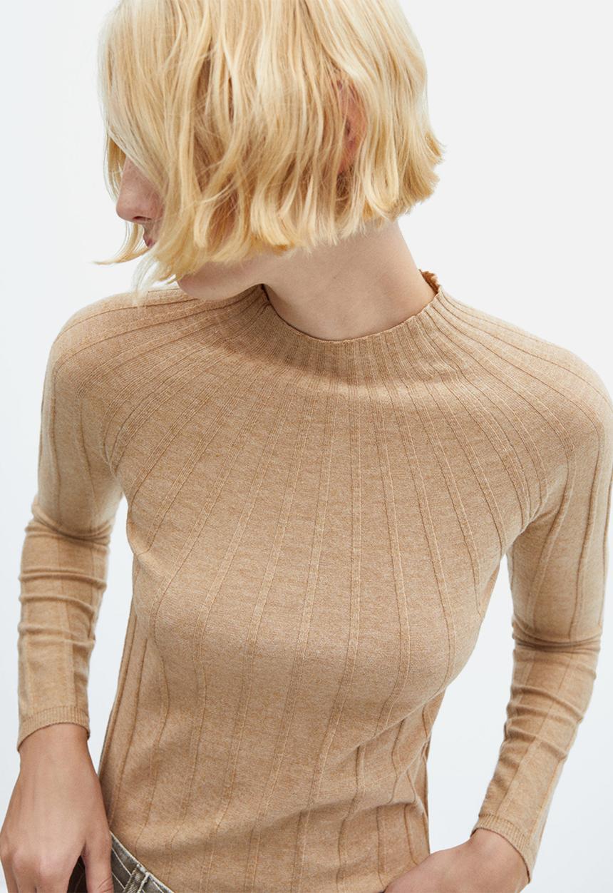 MANGO - Sweater flurry - medium brown