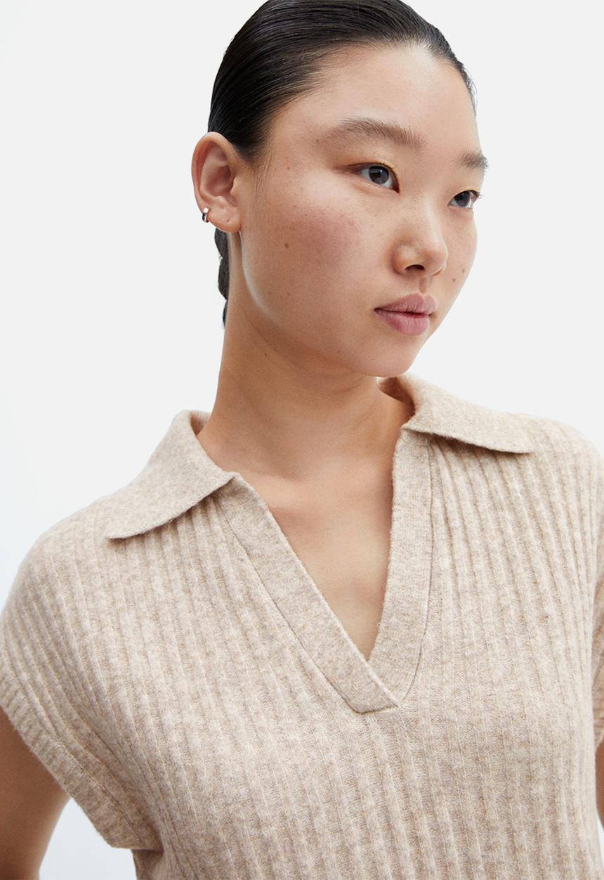 MANGO - Waistcoat bowl - light/pastel gray