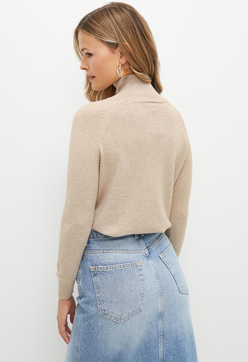 dailyfriday - Poloneck - light brown