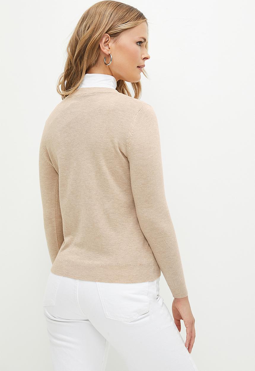 dailyfriday - Crew neck pull over - light brown