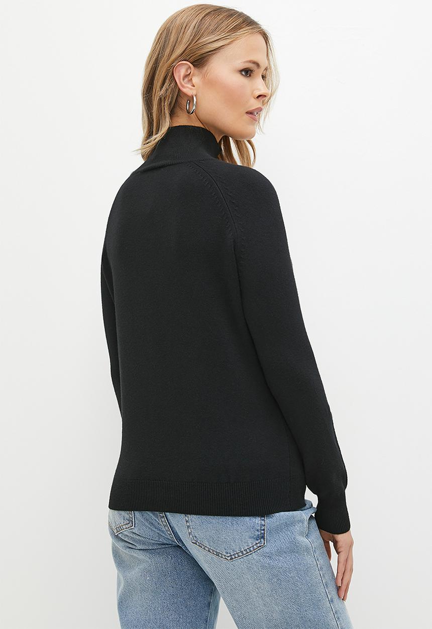dailyfriday - Poloneck - black