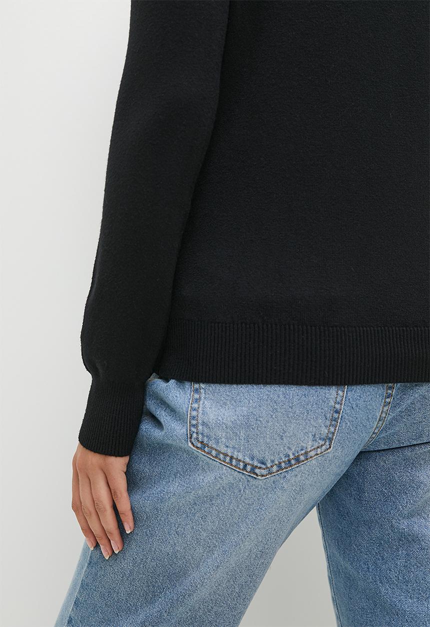 dailyfriday - Poloneck - black