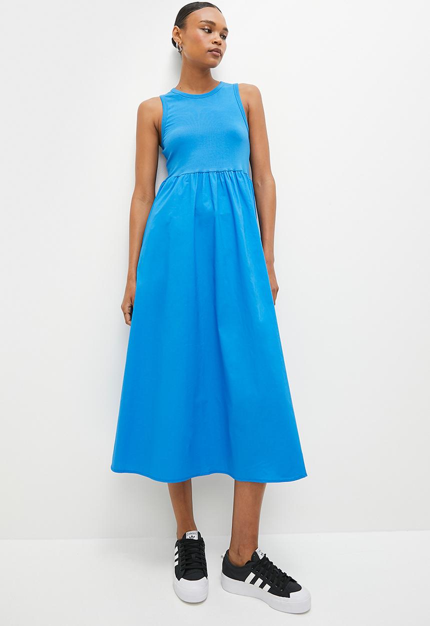 Superbalist - Combo fit and flare midi dress - cobalt