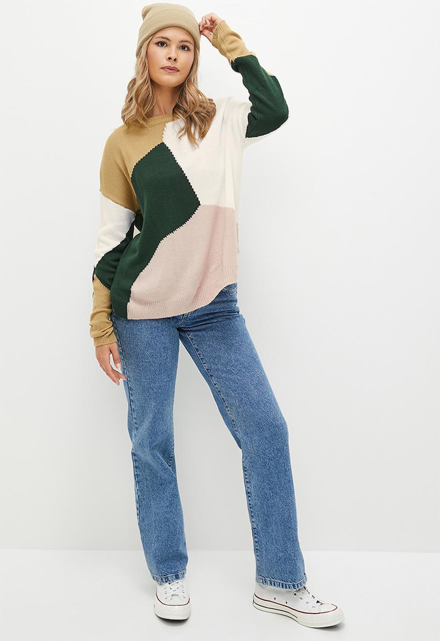 dailyfriday - Colourblock jumper - multi