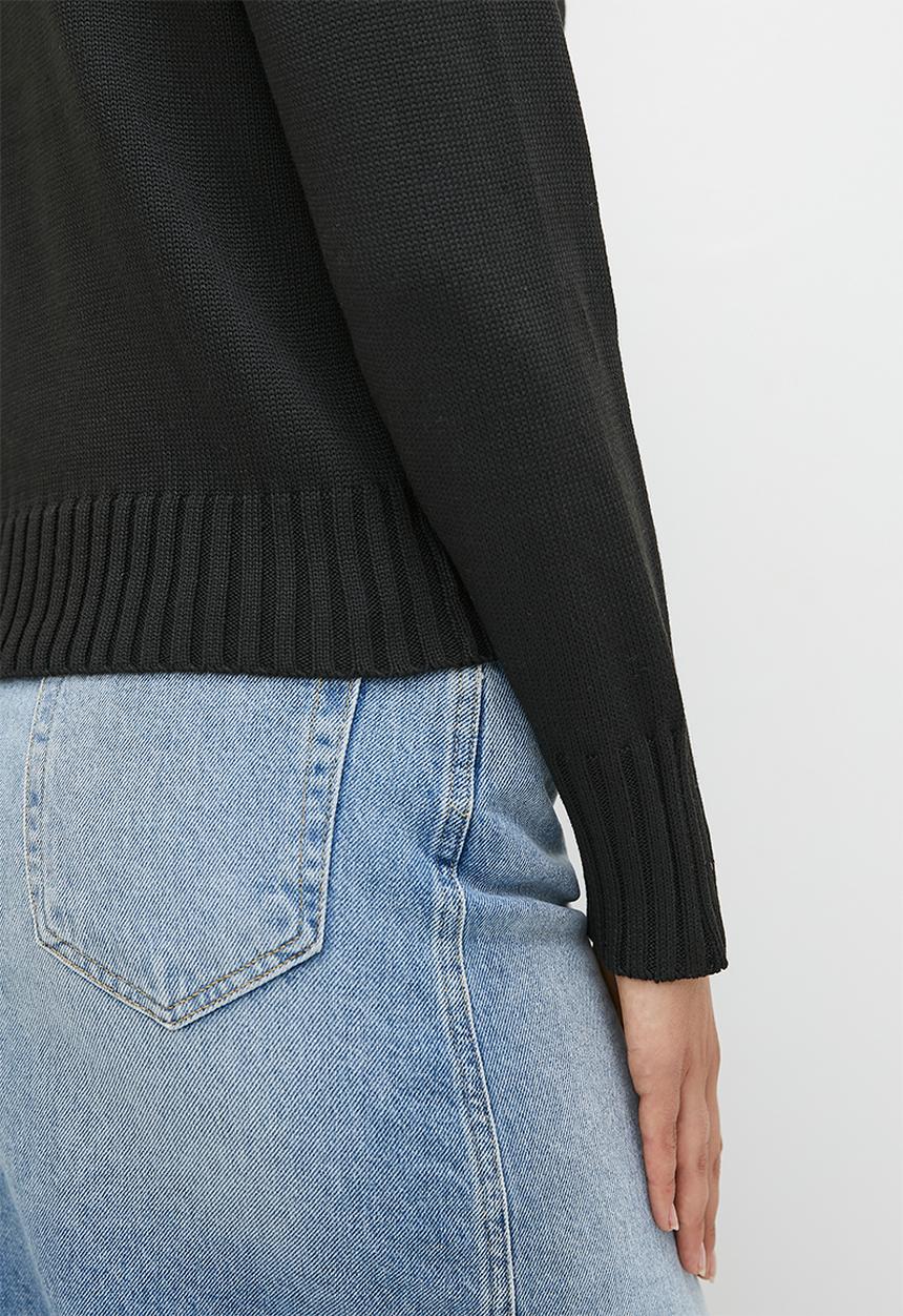 dailyfriday - Collared sweater - black