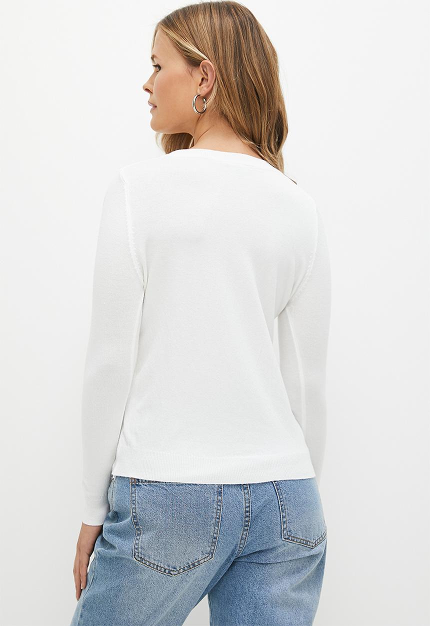dailyfriday - Crew neck pullover - off white