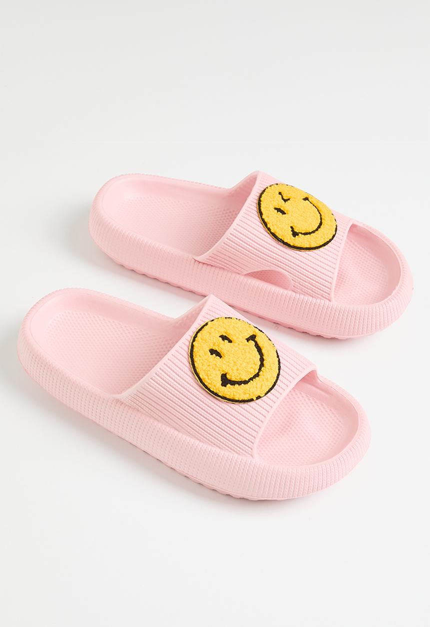 Pop Candy - Smiley face slides - pink