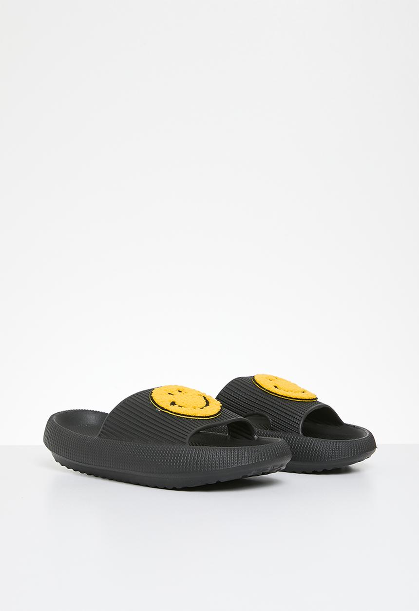 Pop Candy - Smiley face slides - black