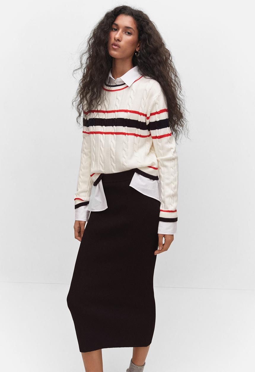 MANGO - Sweater universe - light beige