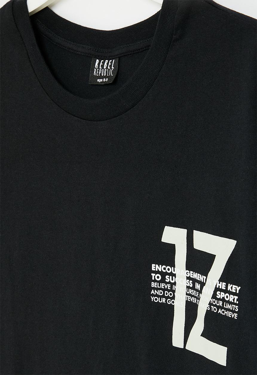 Rebel Republic - Printed tee - black.