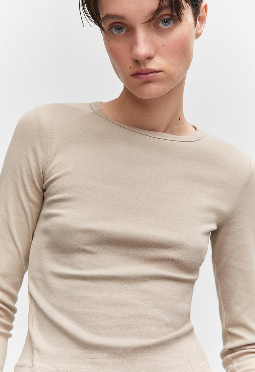 MANGO - T-Shirt Austin - Light/Pastel Gray