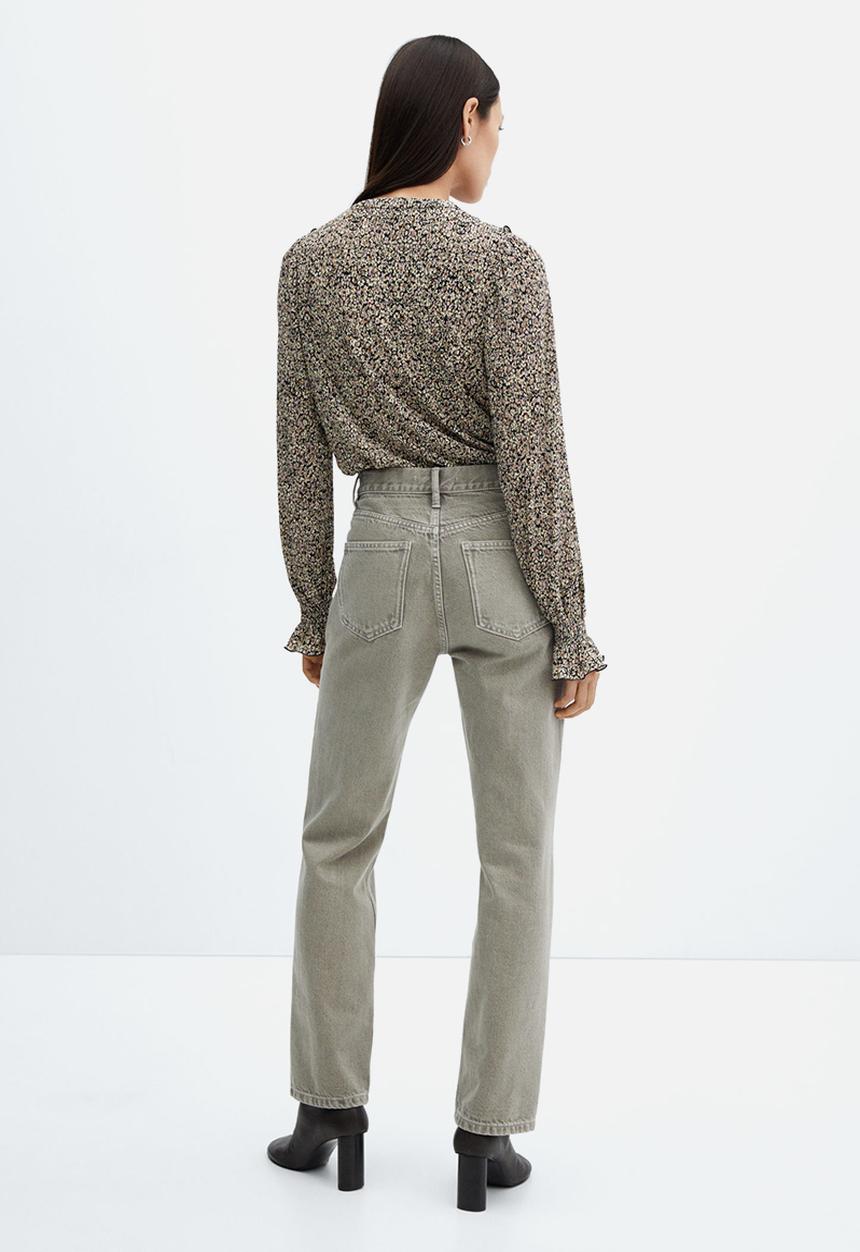 MANGO - Blouse linus - black