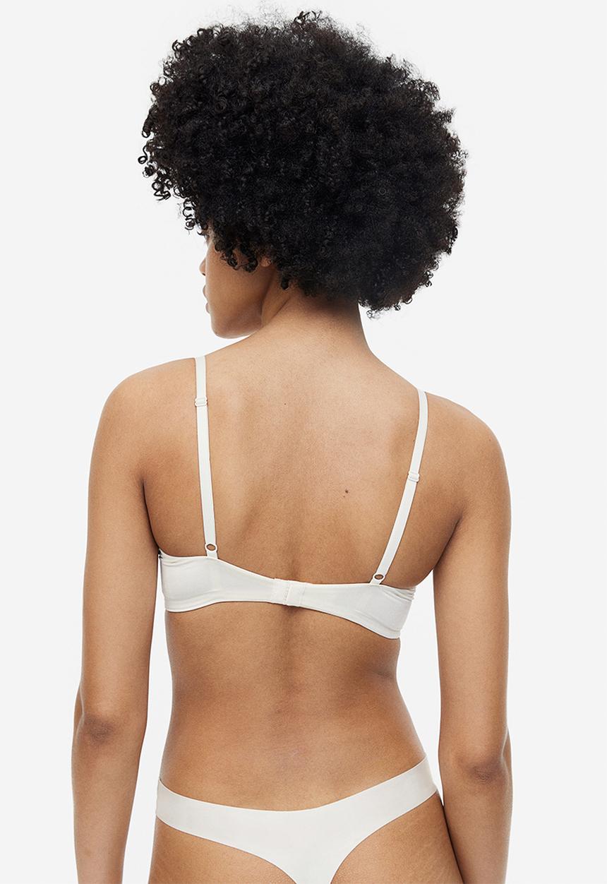 H&M - Microfibre super push-up bra - white