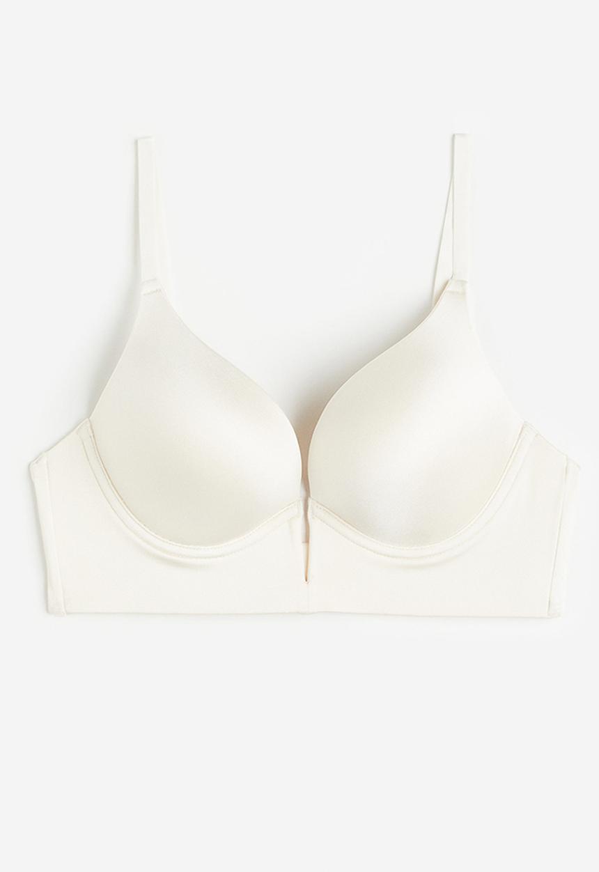 H&M - Microfibre super push-up bra - white