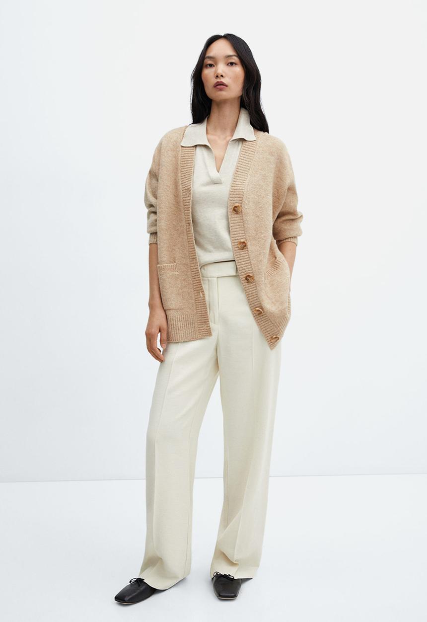 MANGO - Plus Cardigan taldora - beige