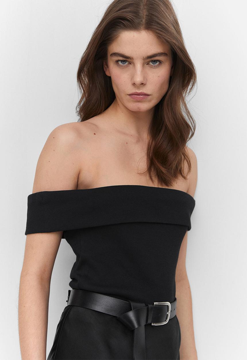 MANGO - T-Shirt Berta-H - Black