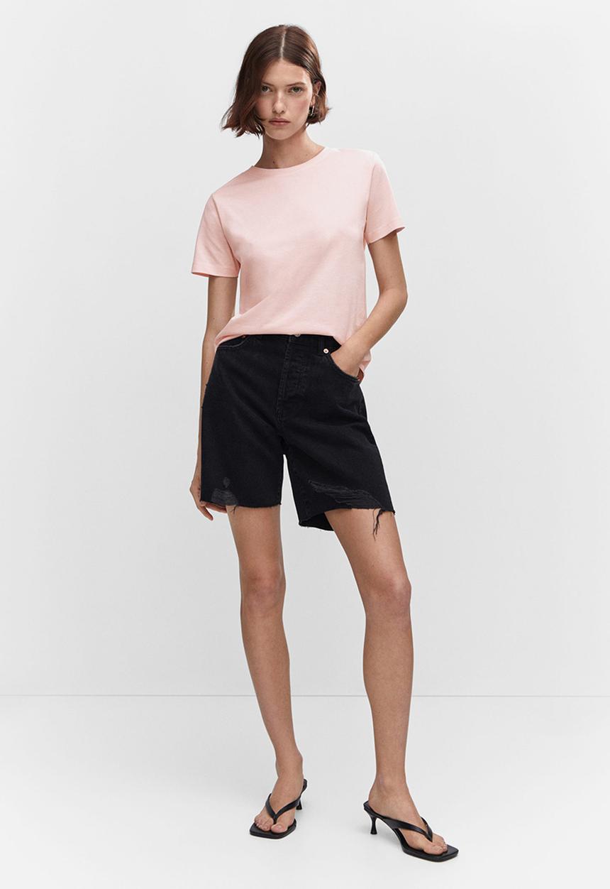 MANGO - T-Shirt chalaca - light/pastel pink
