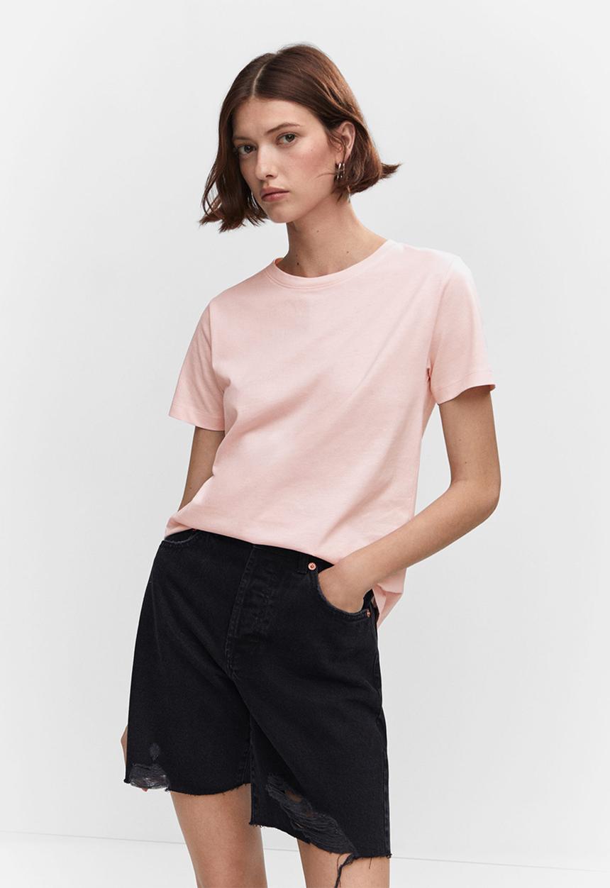 MANGO - T-Shirt chalaca - light/pastel pink