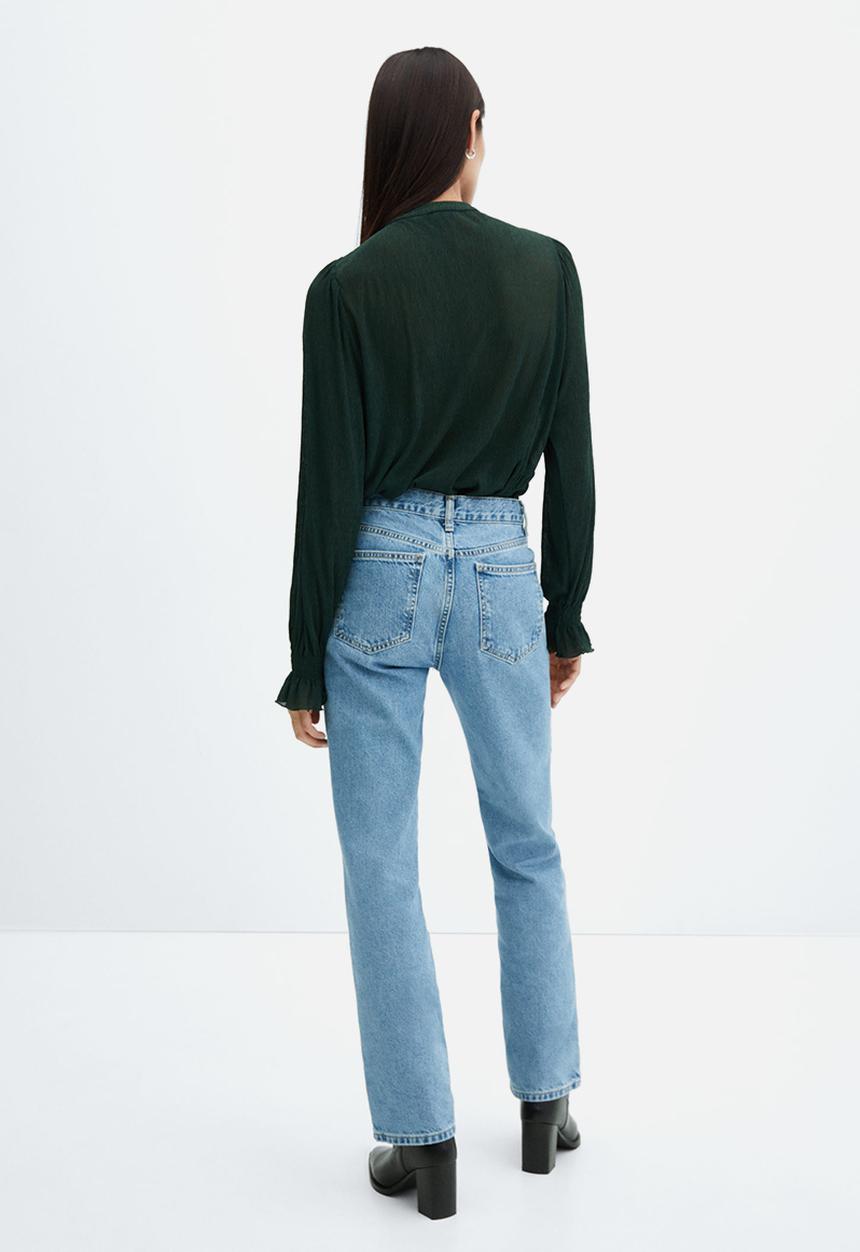 MANGO - Blouse linus - green