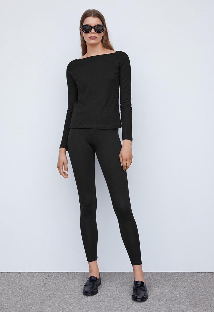 MANGO - T-Shirt Saco - Black