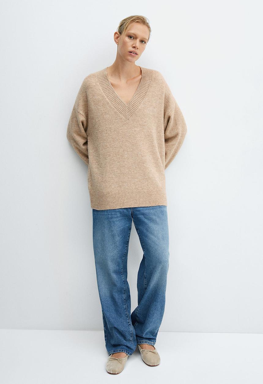 MANGO - Sweater taldorav - beige