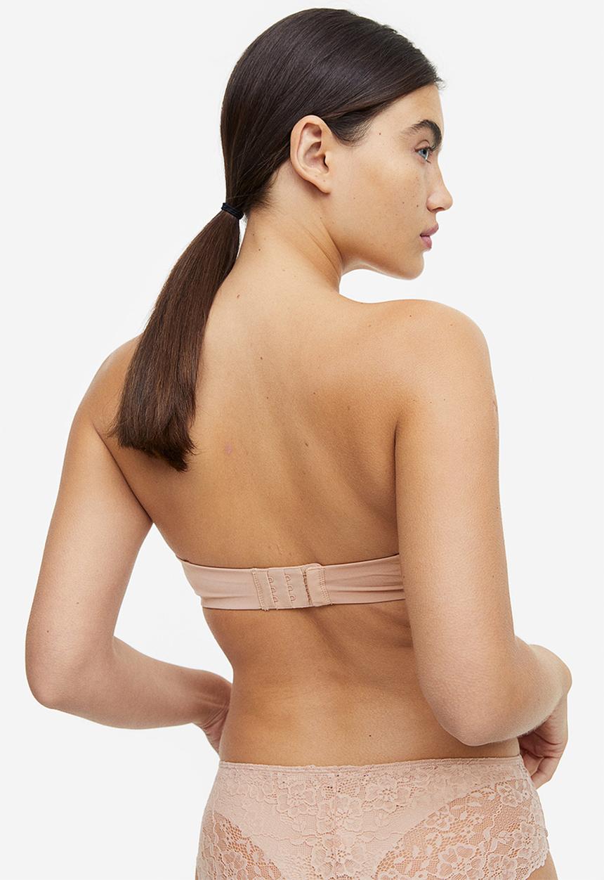 H&M - Super push-up microfibre bra - light beige