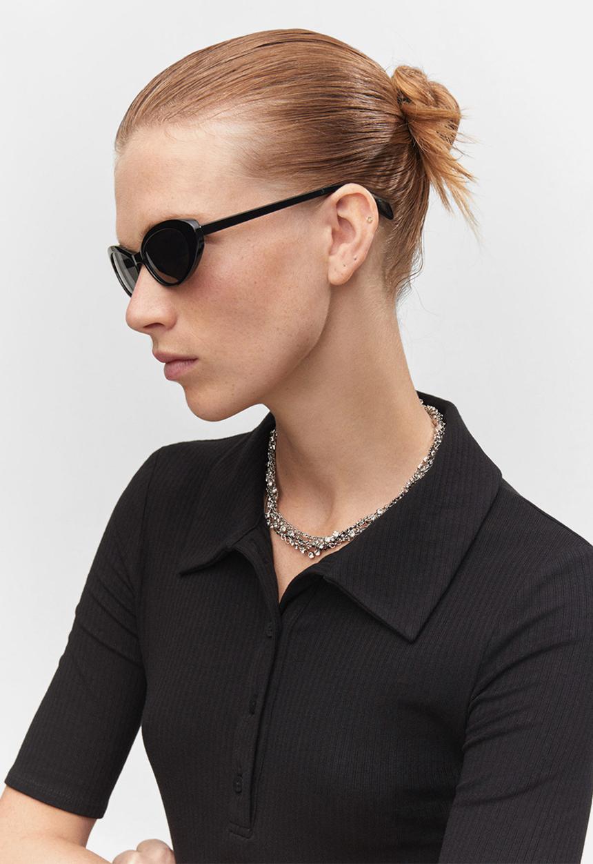 MANGO - Polo Shirt Grena - Black