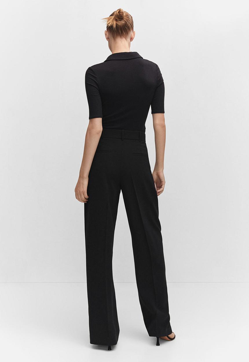 MANGO - Polo Shirt Grena - Black