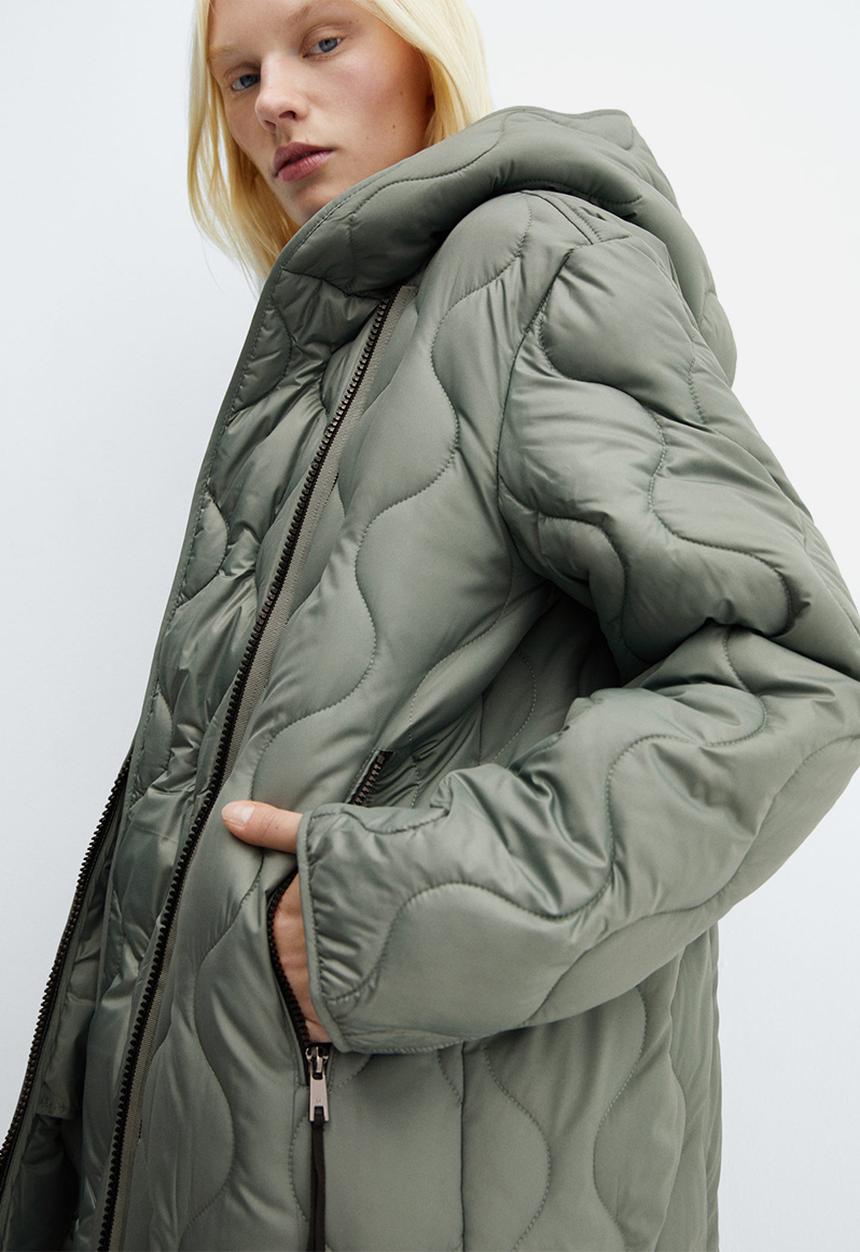 MANGO - Anorak gamba - medium blue