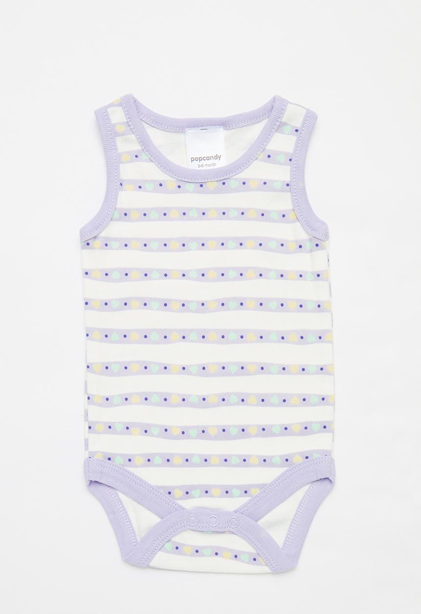 Pop Candy - 3 Pack sleeveless bodyvestst - multi