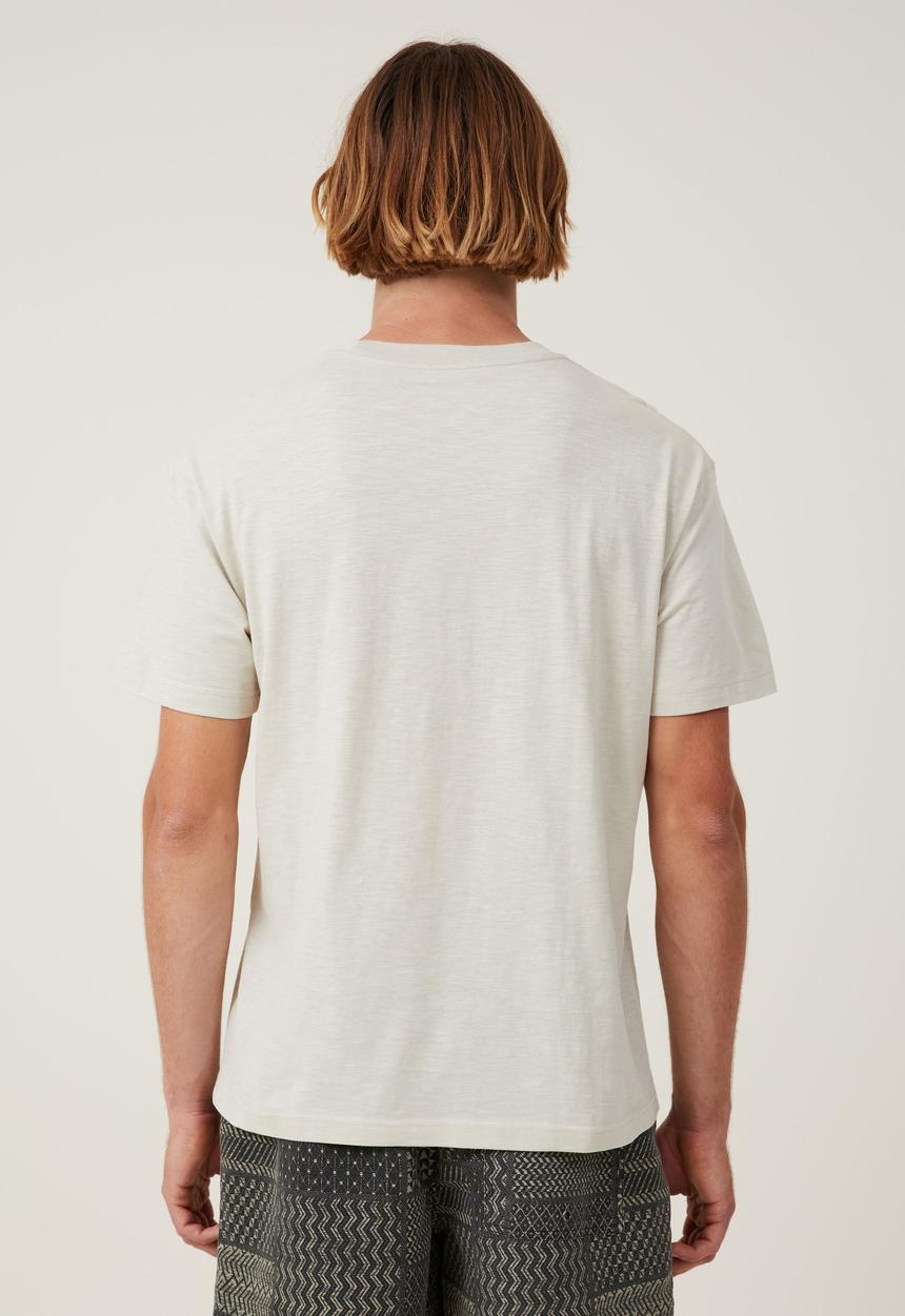 Cotton On - Loose fit graphic T-shirt - ivory/bandera texas