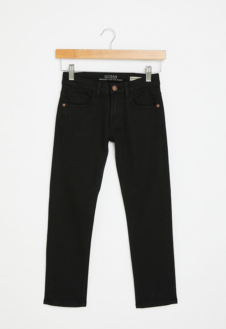 GUESS - Bull denim straight fit pants - jet black 