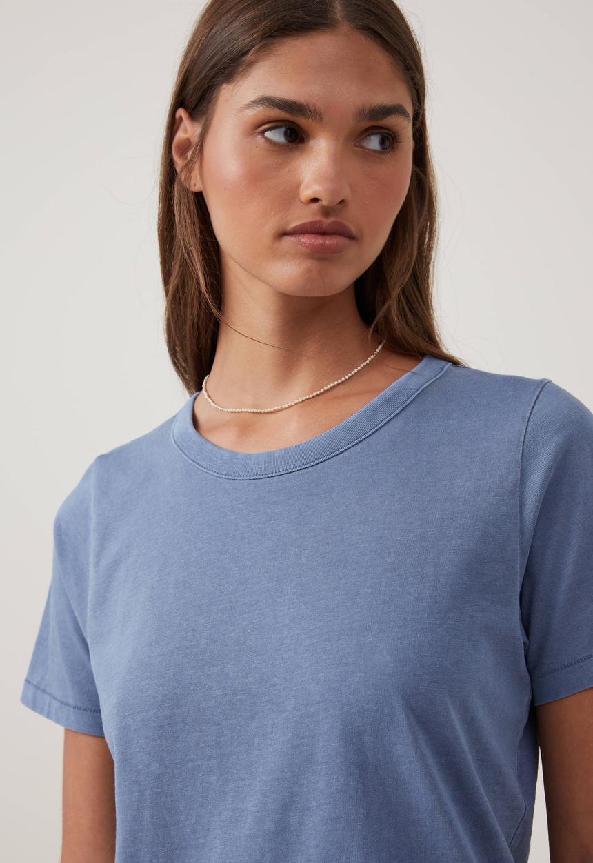 Cotton On - The 91 Classic Organic Tee-Washed Elemental Blue