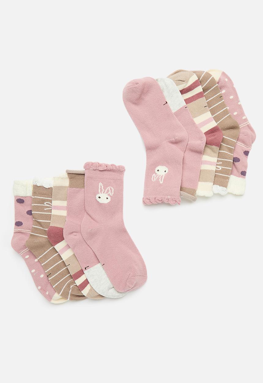 Pop Candy - 5 Pack frilled socks - multi