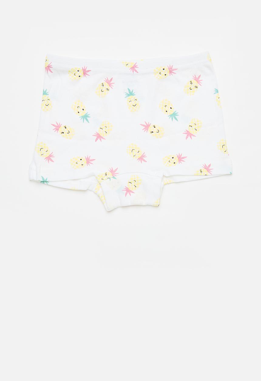 Pop Candy - 3 Pack boyshorts - white & pink