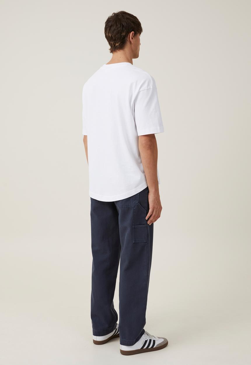 Cotton On - Loose fit pant - washed navy carpenter 