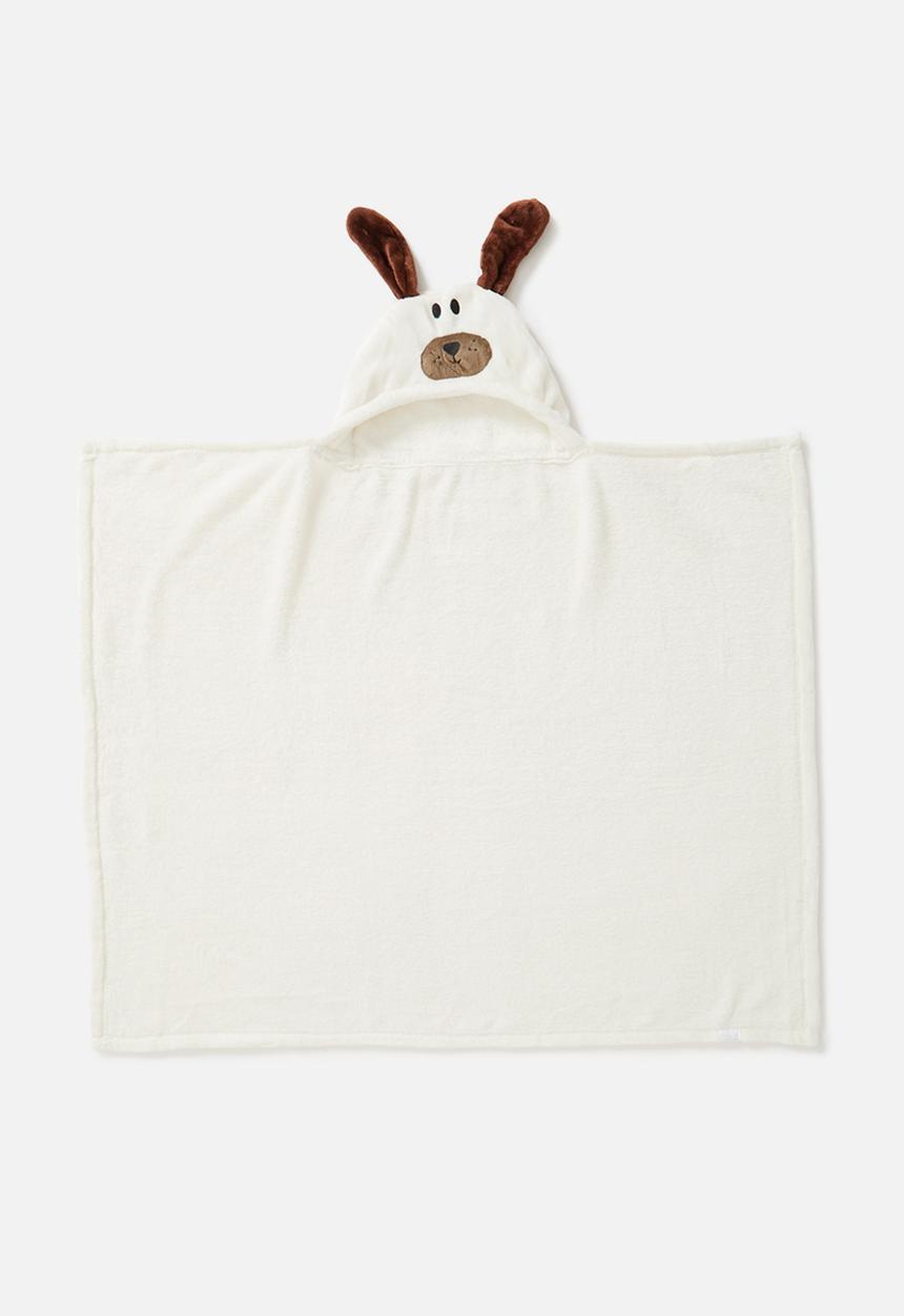 Pop Candy - Baby hooded blanket-white
