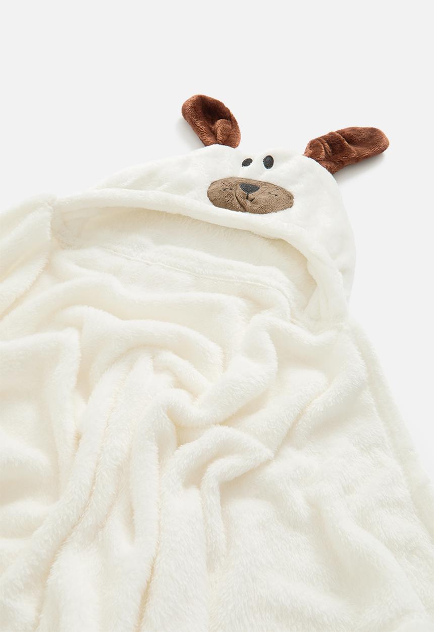 Pop Candy - Baby hooded blanket-white